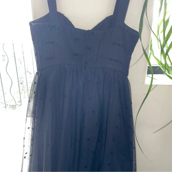 FAME AND PARTNERS Black Tulle Gown - Picture 3 of 5